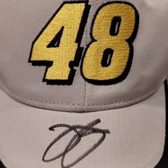 Jimmie Johnson 48 Autographed Quaker State Hat NWT - Picture 3 of 12